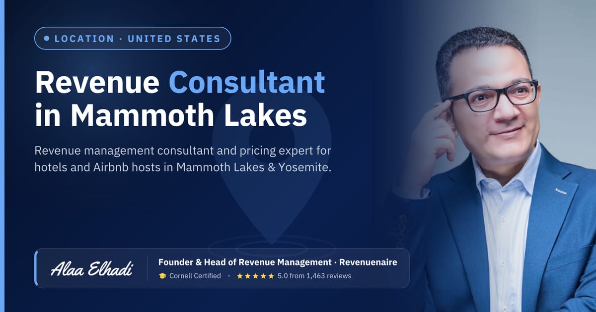 Revenue management consultant in Mammoth Lakes & Yosemite, United States