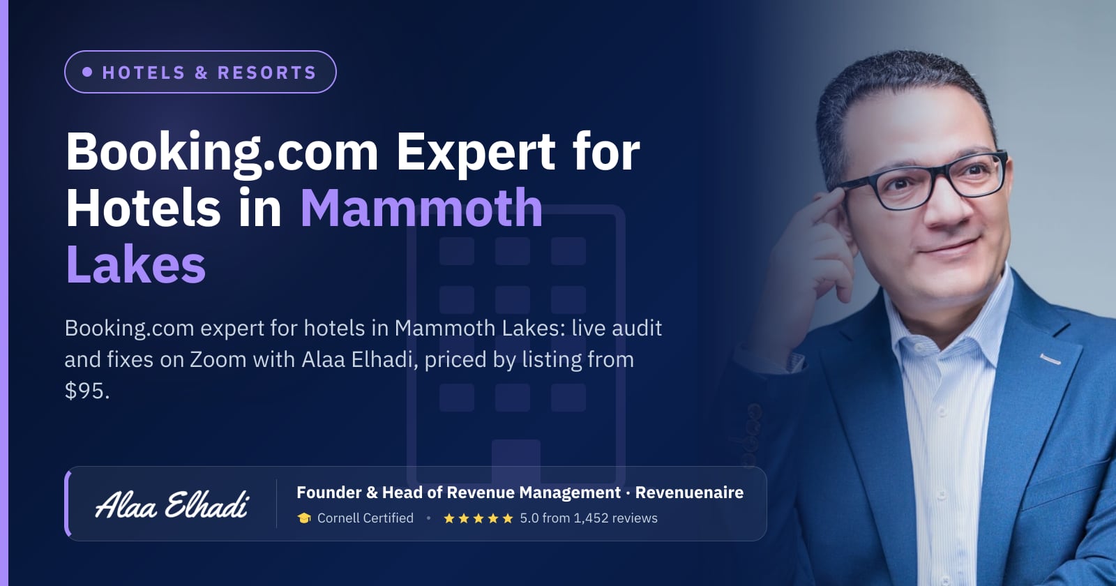 Booking.com Optimization Expert for Hotels in Mammoth Lakes & Yosemite, United States