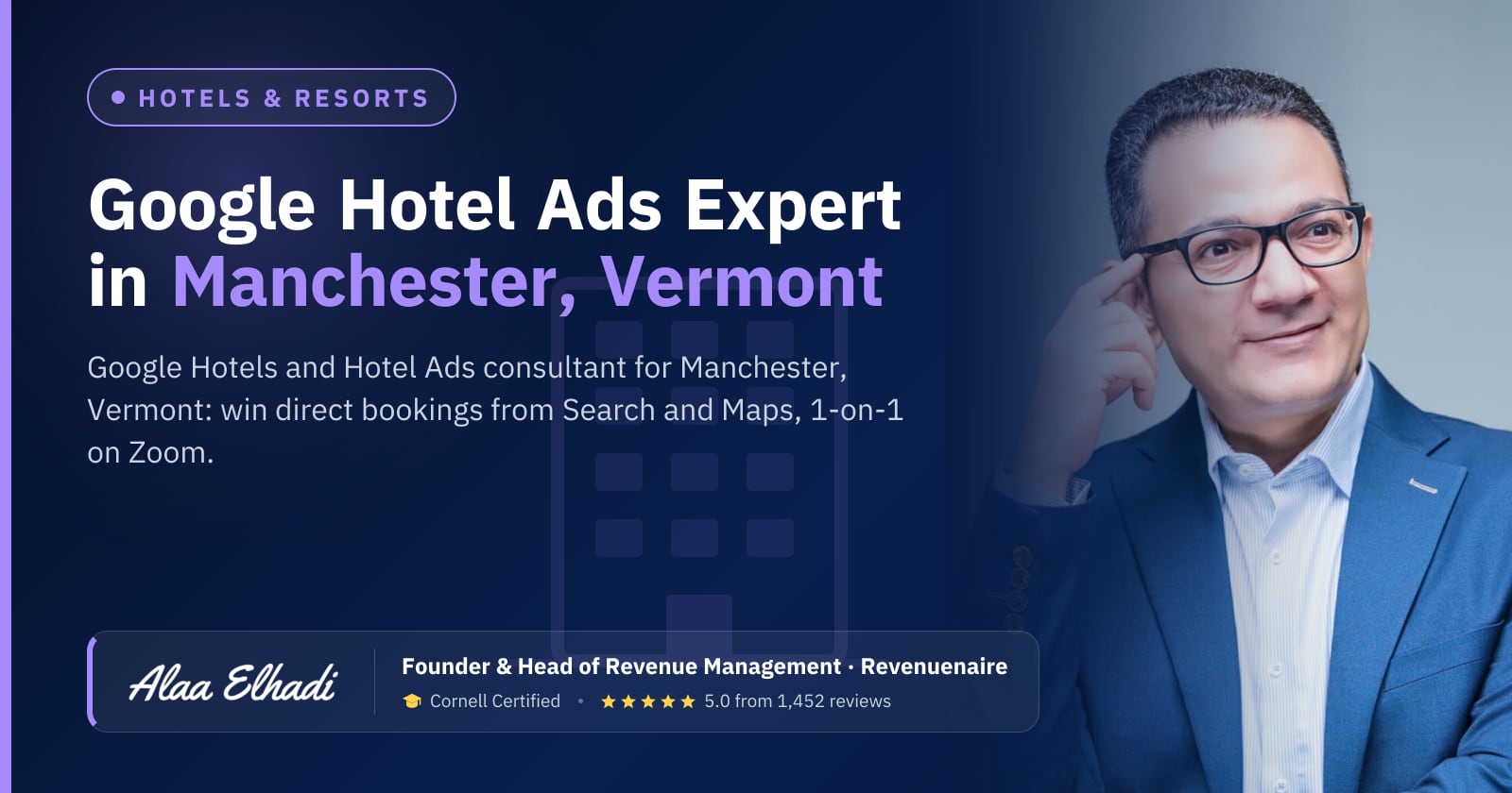 Google Hotel Ads Expert in Manchester & Southern Vermont, United States
