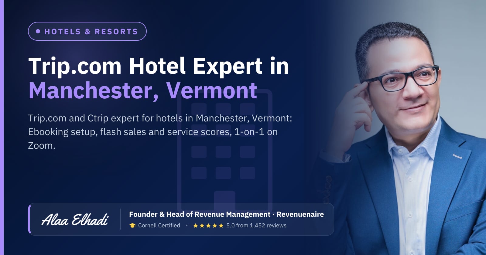 Trip.com Optimization Expert for Hotels in Manchester & Southern Vermont, United States