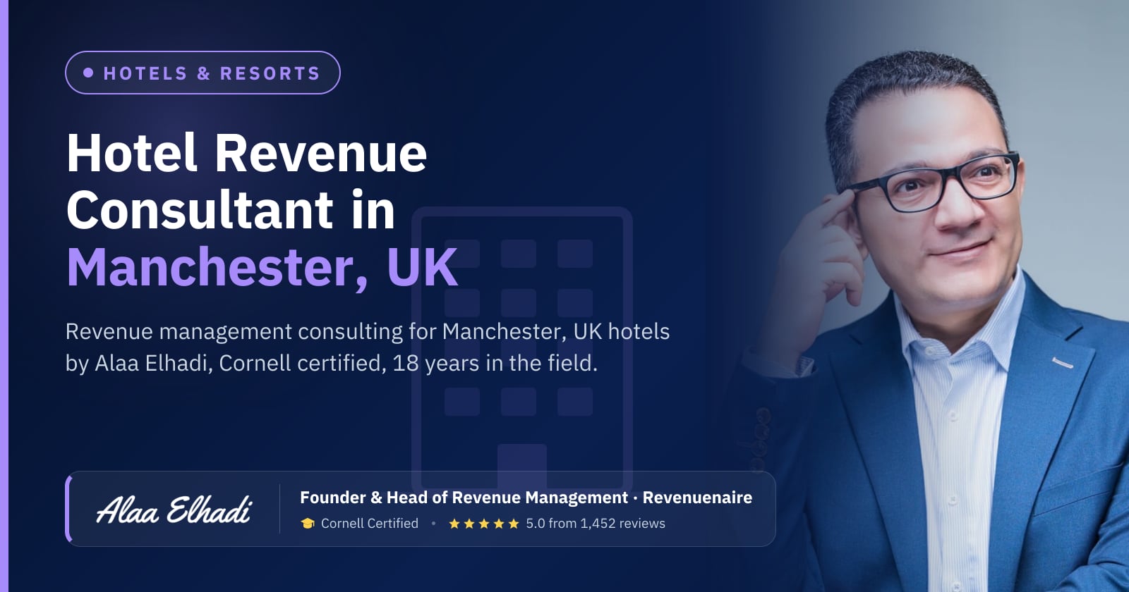 Hotel Revenue Management Consultant in Manchester, United Kingdom