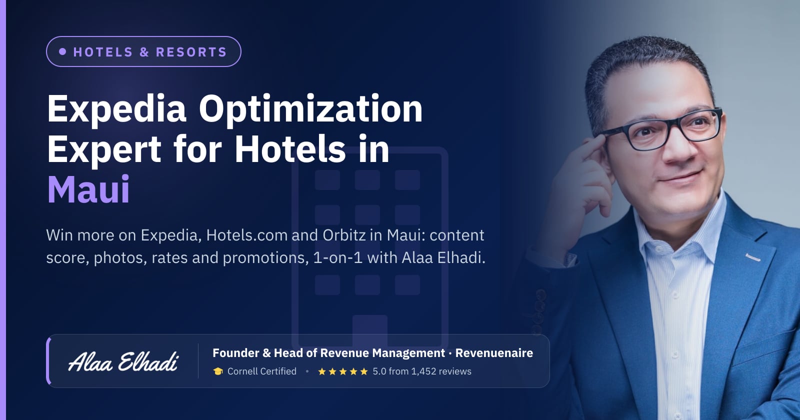 Expedia Optimization Expert for Hotels in Maui, United States
