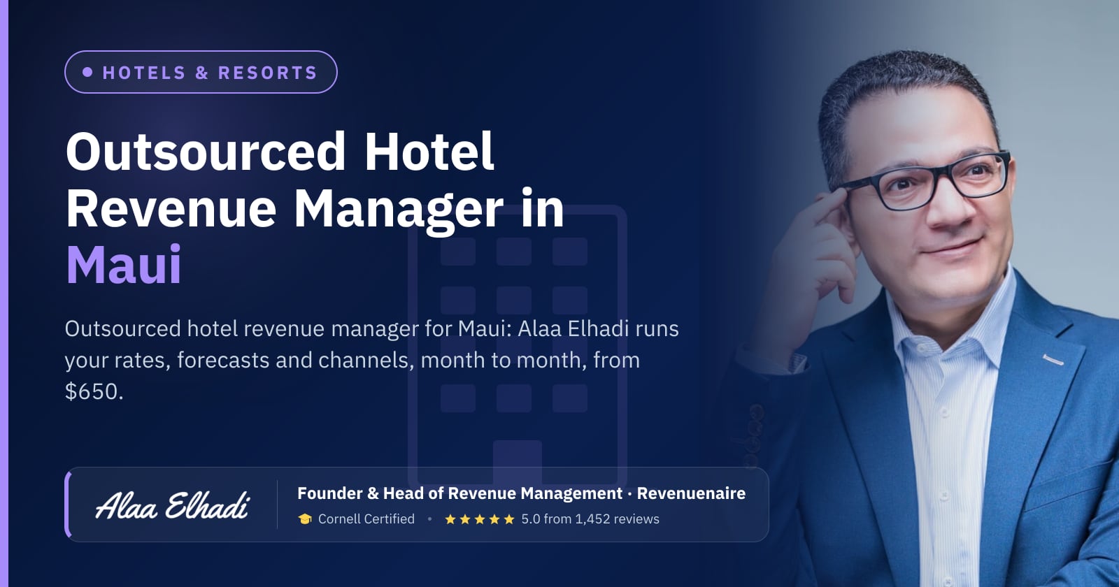 Outsourced Hotel Revenue Manager in Maui, United States