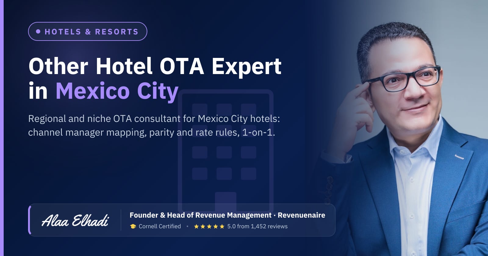 Regional Hotel OTA Optimization Expert in Mexico City, Mexico