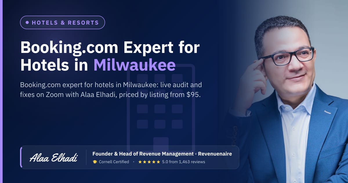 Booking.com Optimization Expert for Hotels in Milwaukee, United States