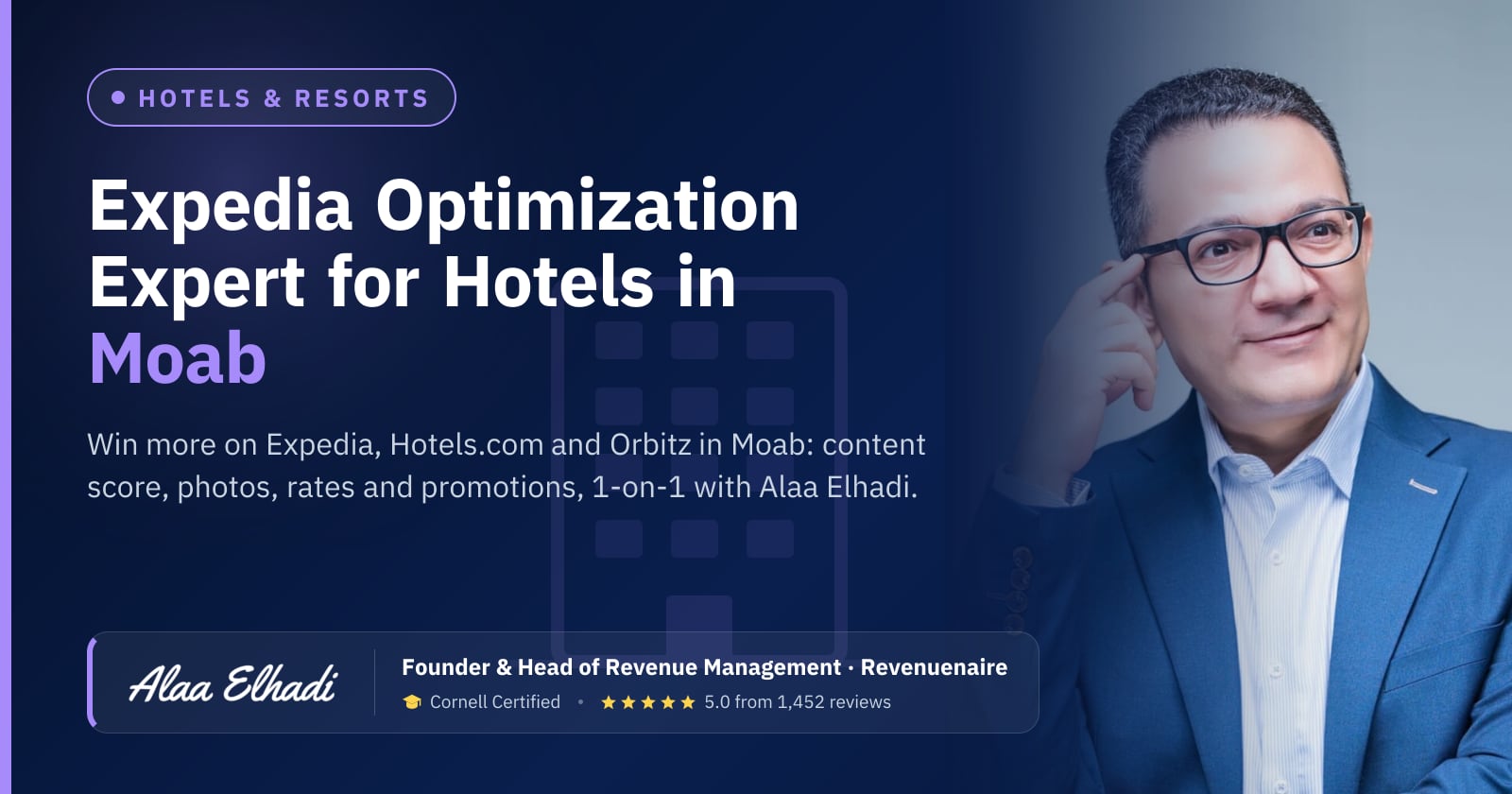 Expedia Optimization Expert for Hotels in Moab & Southern Utah, United States