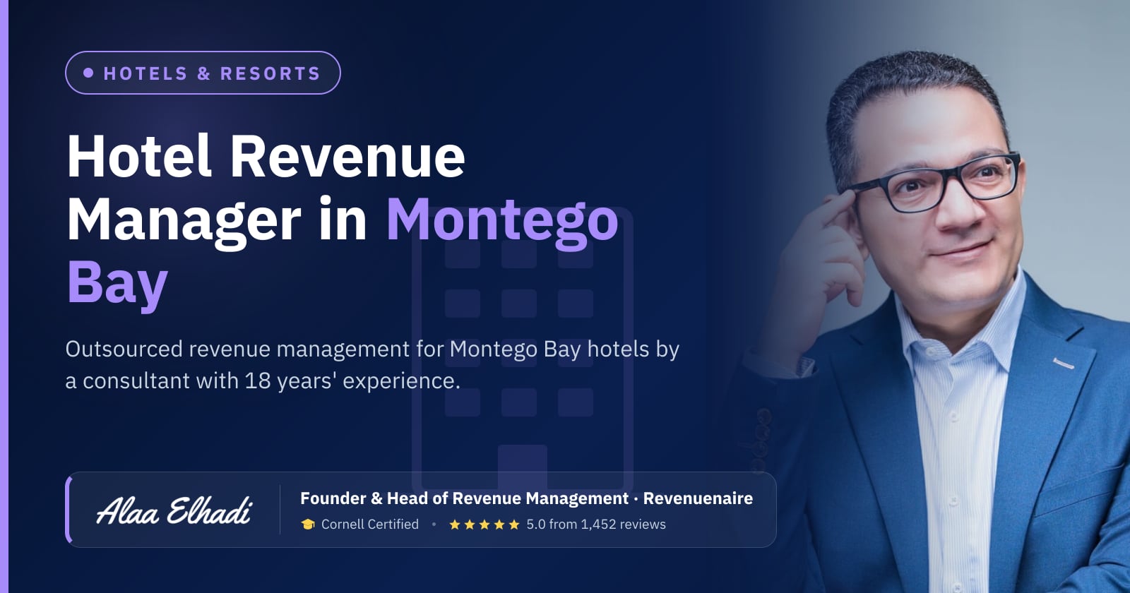Outsourced Hotel Revenue Manager in Montego Bay & Negril, Jamaica