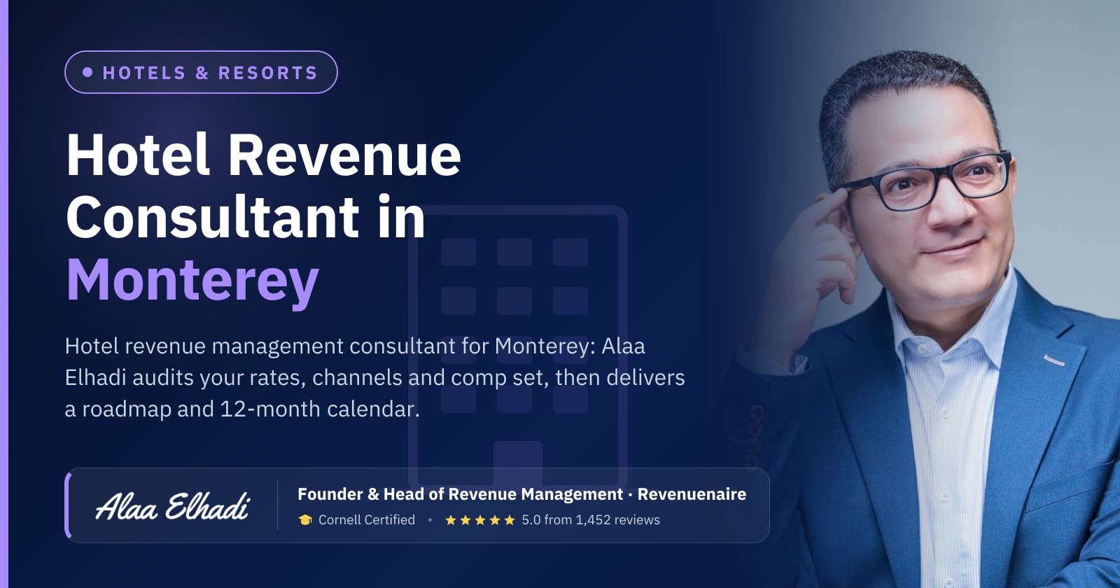 Hotel Revenue Management Consultant in Monterey, Carmel & Big Sur, United States