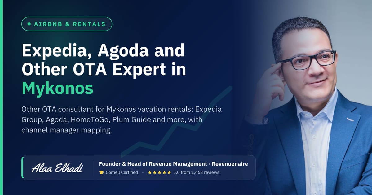 Expedia, Agoda and Other OTA Expert in Mykonos, Greece