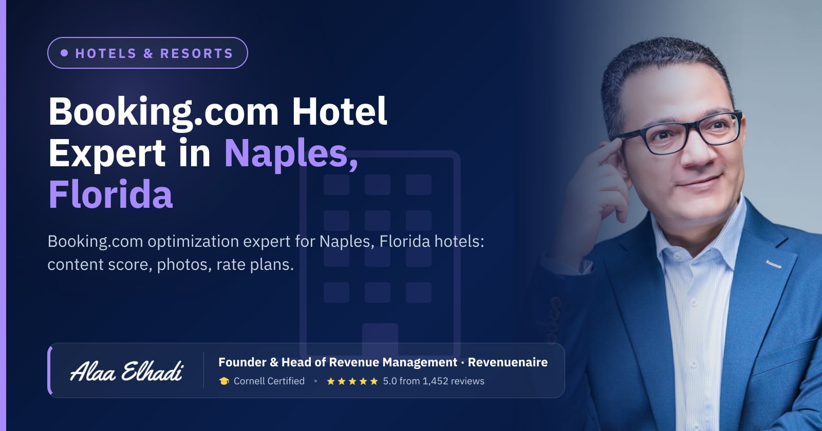 Booking.com Optimization Expert for Hotels in Naples, Marco Island & Fort Myers, United States