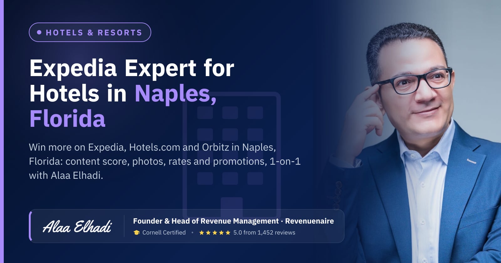 Expedia Optimization Expert for Hotels in Naples, Marco Island & Fort Myers, United States