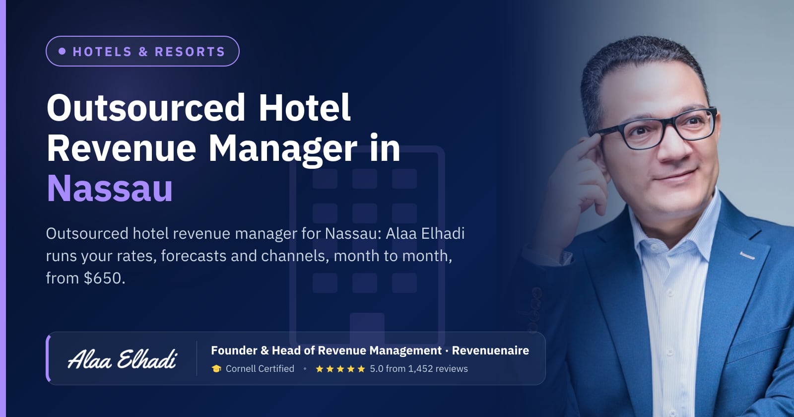Outsourced Hotel Revenue Manager in Nassau & the Exumas, Bahamas