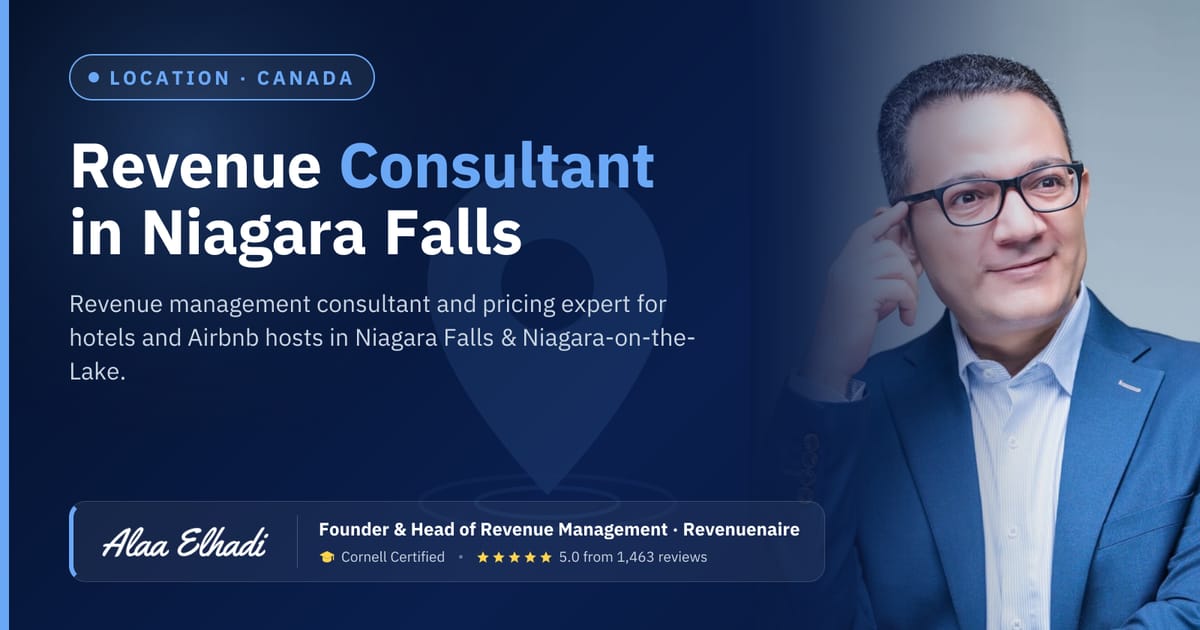Revenue management consultant in Niagara Falls & Niagara-on-the-Lake, Canada