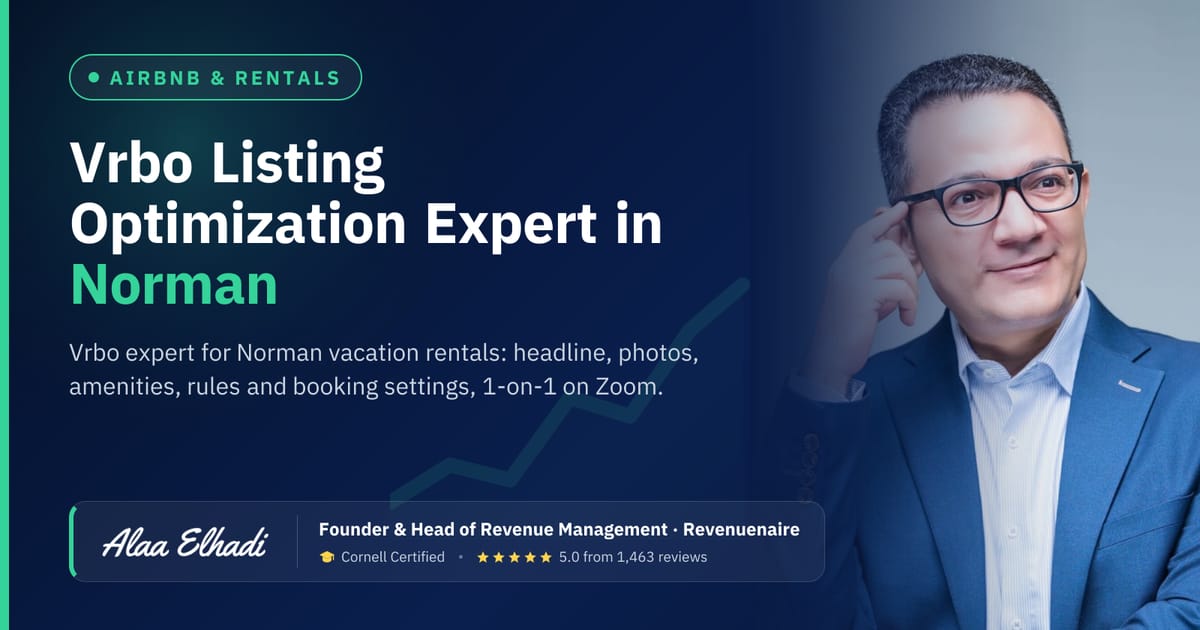 Vrbo Listing Optimization Expert in Norman, United States