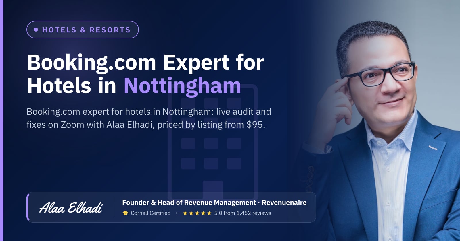 Booking.com Optimization Expert for Hotels in Nottingham, United Kingdom