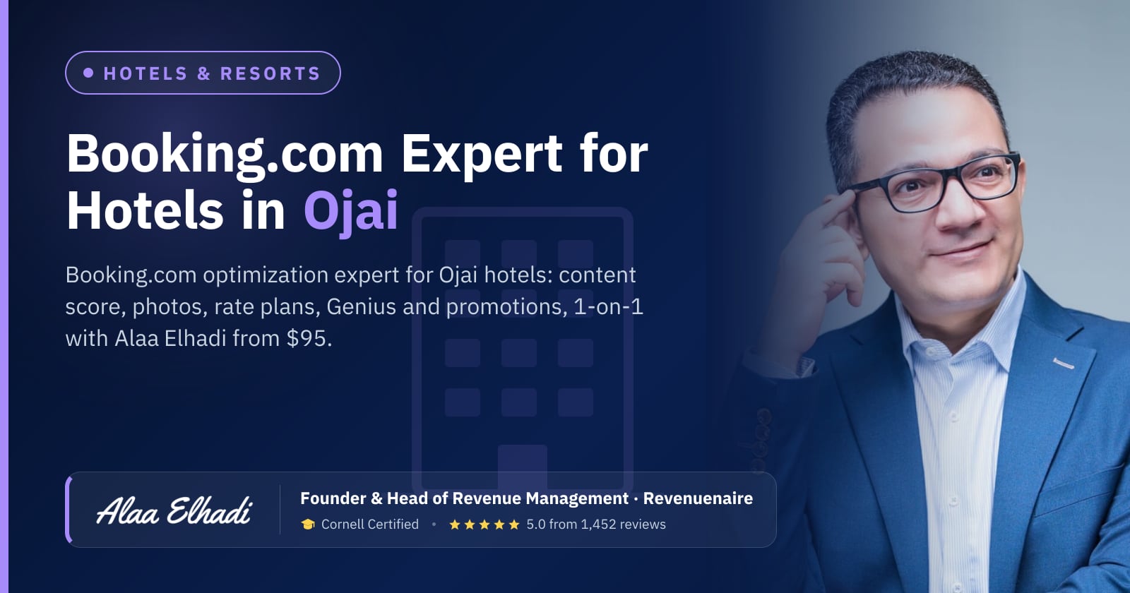 Booking.com Optimization Expert for Hotels in Ojai & Ventura, United States