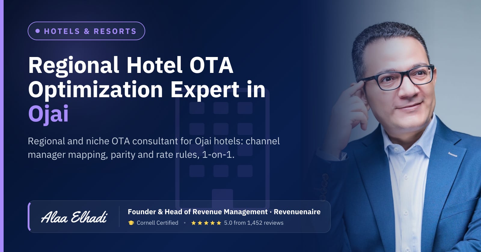 Regional Hotel OTA Optimization Expert in Ojai & Ventura, United States