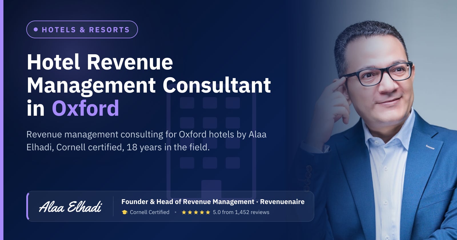 Hotel Revenue Management Consultant in Oxford & Cambridge, United Kingdom