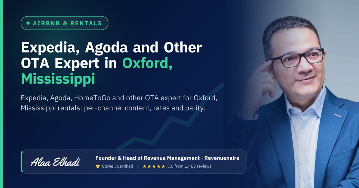 Expedia, Agoda and Other OTA Expert in Oxford, Mississippi, United States