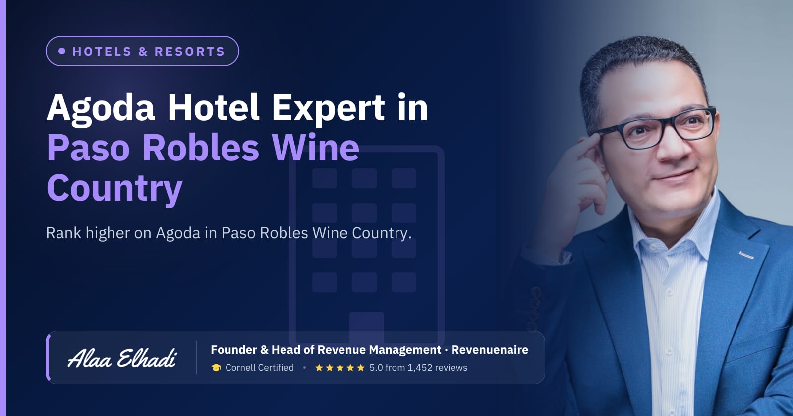 Agoda Optimization Expert for Hotels in Paso Robles Wine Country, United States
