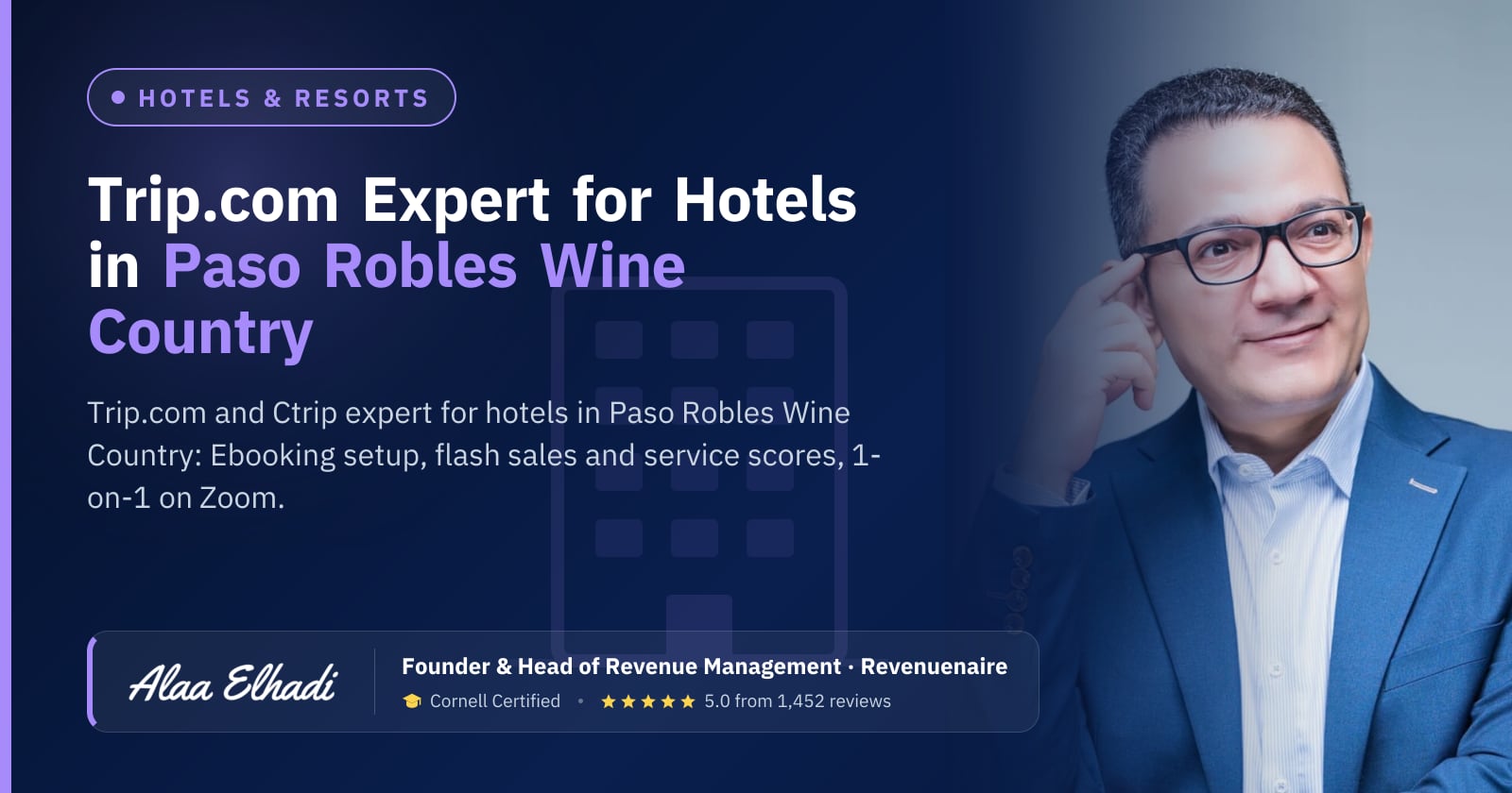 Trip.com Optimization Expert for Hotels in Paso Robles Wine Country, United States