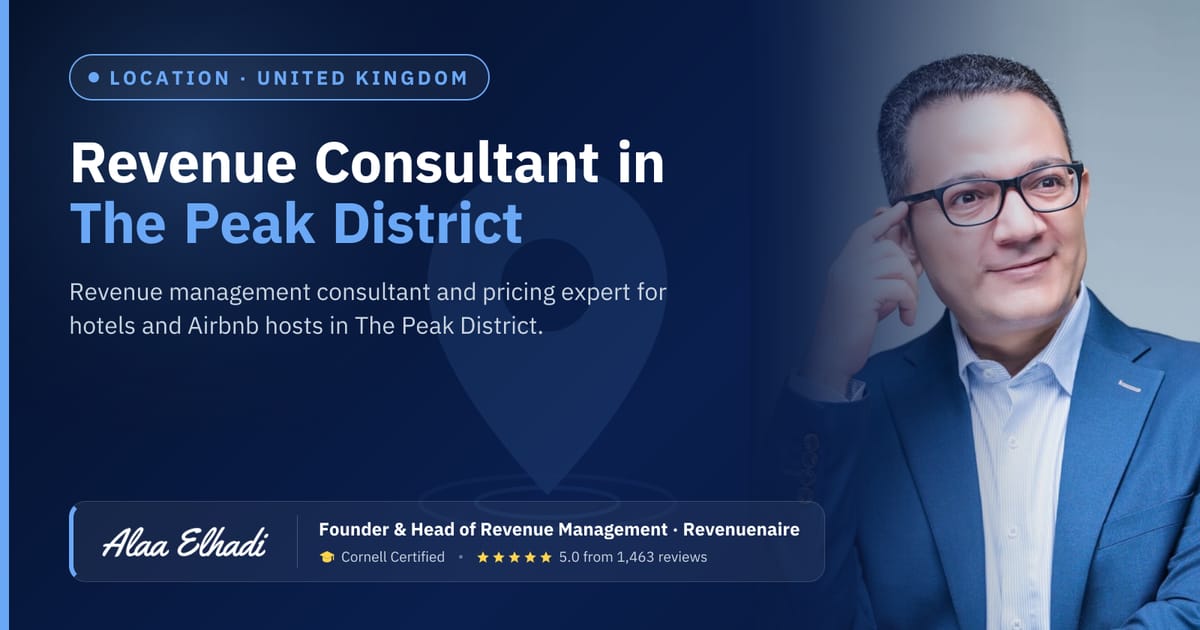 Revenue management consultant in The Peak District, United Kingdom