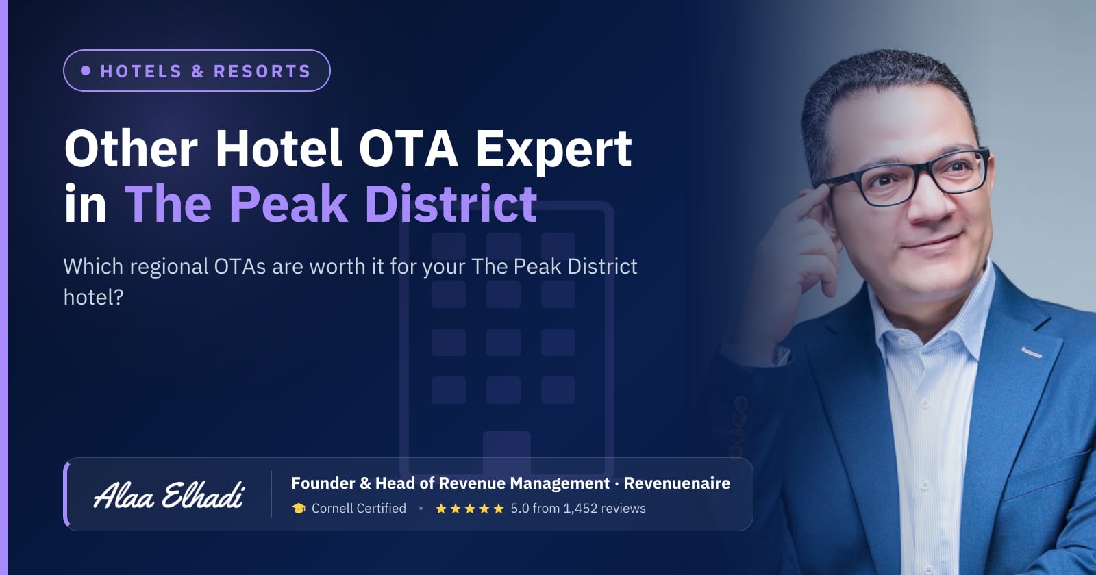 Regional Hotel OTA Optimization Expert in The Peak District, United Kingdom