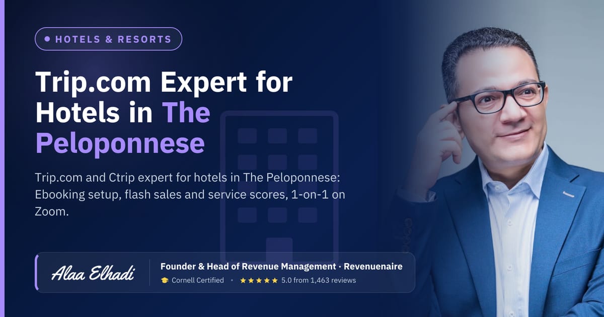 Trip.com Optimization Expert for Hotels in The Peloponnese (Nafplio, Kalamata & Messinia), Greece
