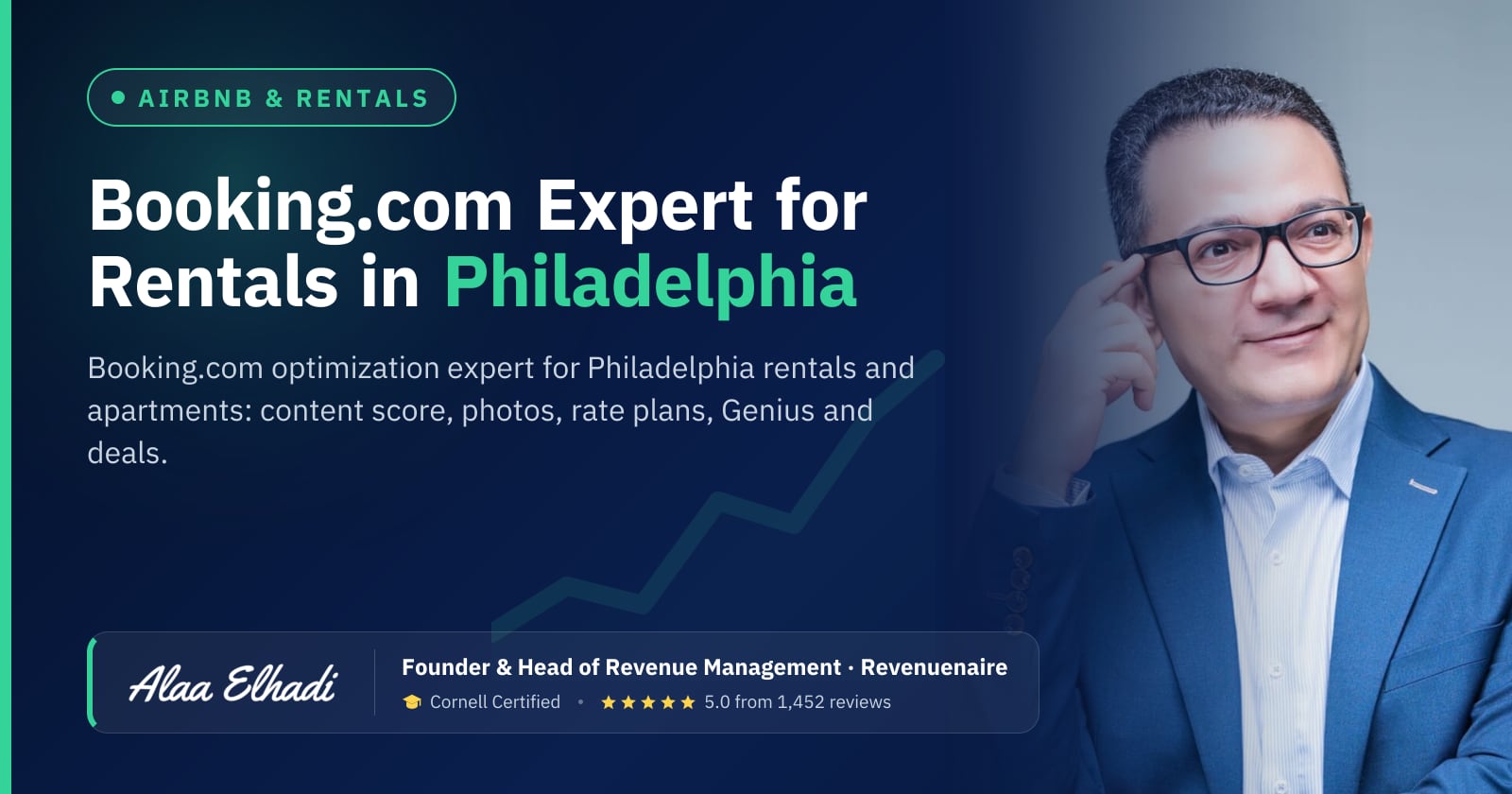 Booking.com Optimization Expert for Rentals in Philadelphia, United States