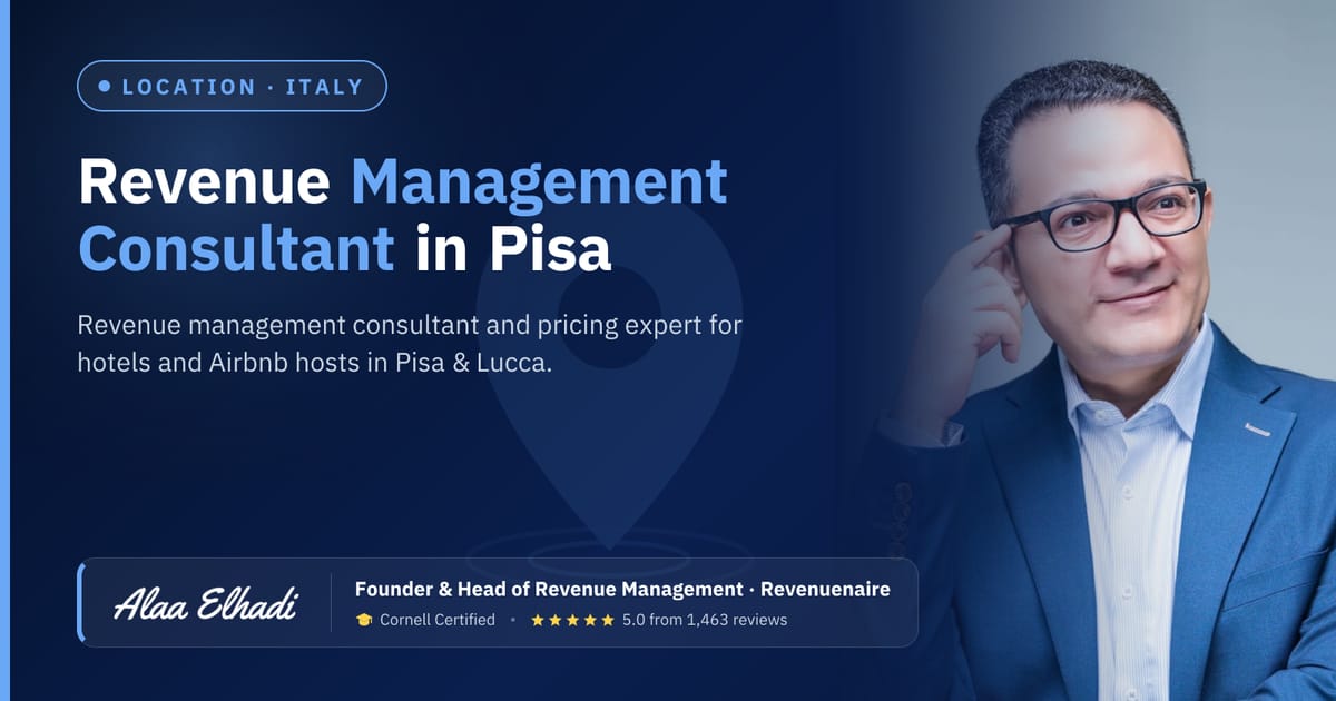 Revenue management consultant in Pisa & Lucca, Italy