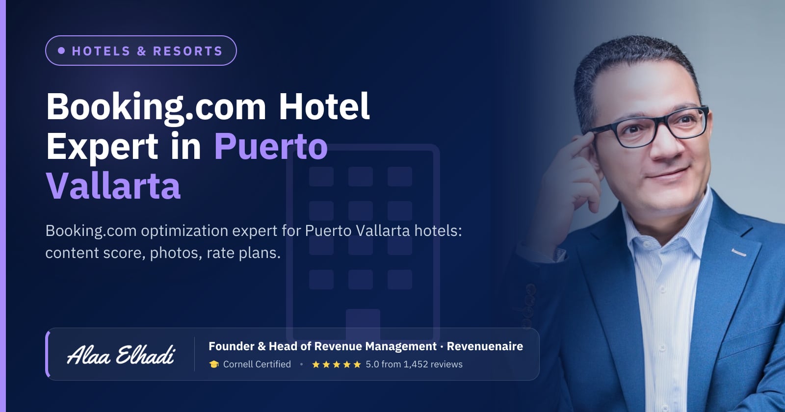 Booking.com Optimization Expert for Hotels in Puerto Vallarta & Riviera Nayarit, Mexico