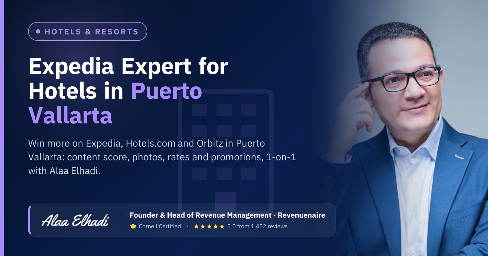 Expedia Optimization Expert for Hotels in Puerto Vallarta & Riviera Nayarit, Mexico