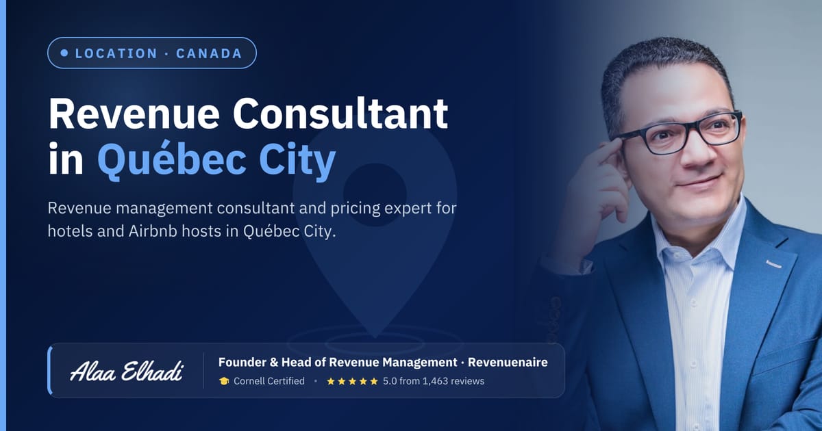Revenue management consultant in Québec City, Canada