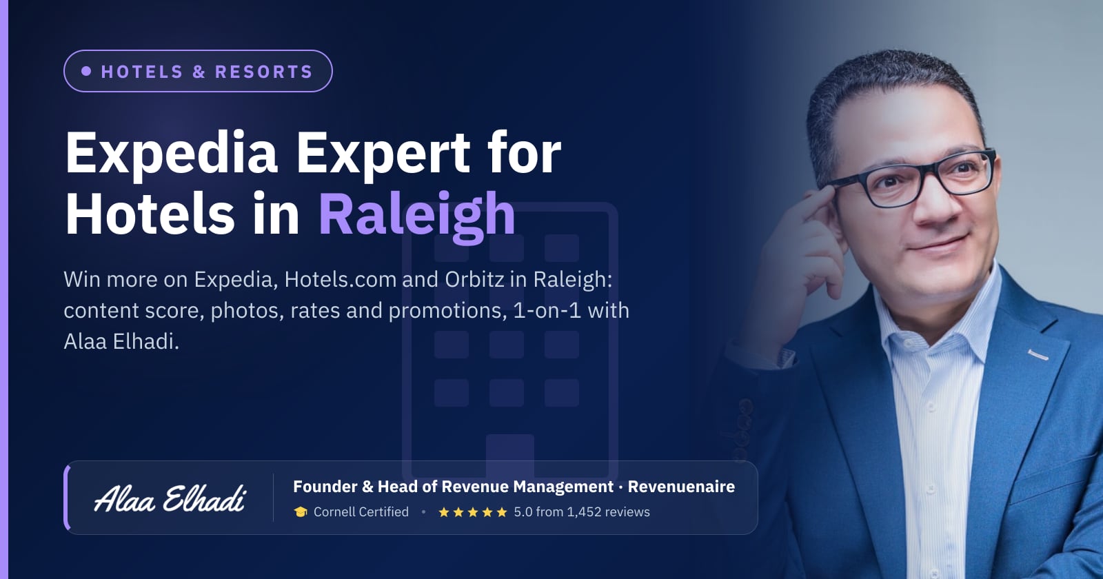 Expedia Optimization Expert for Hotels in Raleigh, Durham & Chapel Hill, United States
