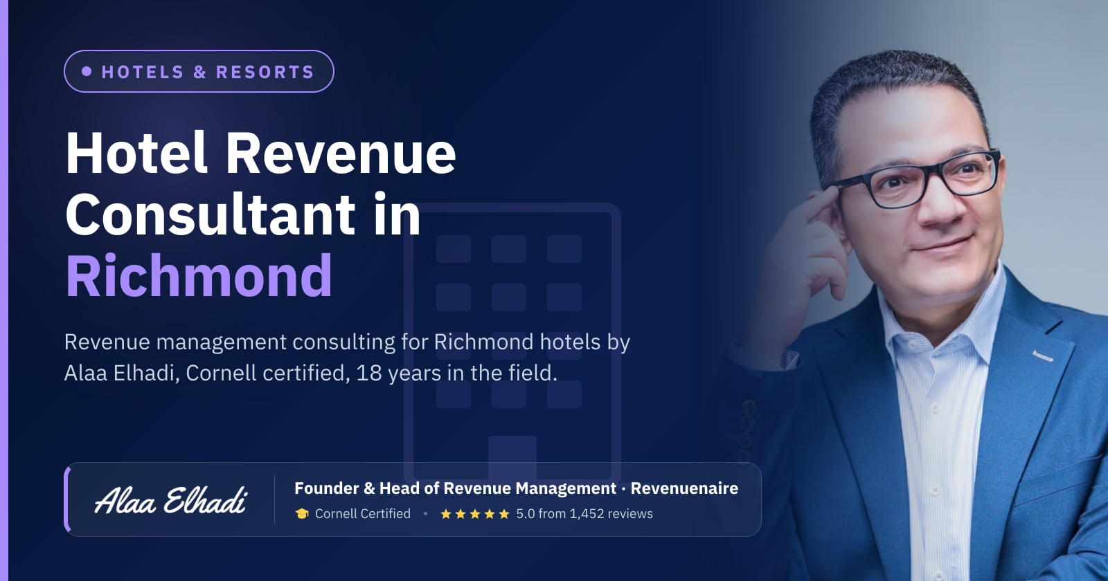 Hotel Revenue Management Consultant in Richmond & Williamsburg, United States