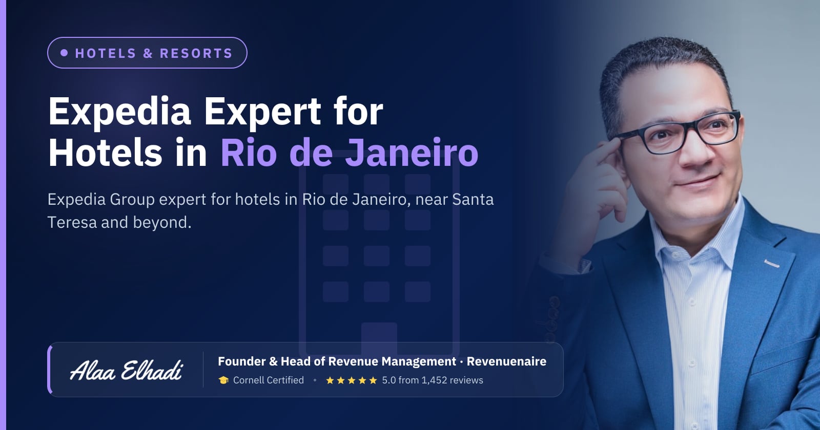 Expedia Optimization Expert for Hotels in Rio de Janeiro, Brazil