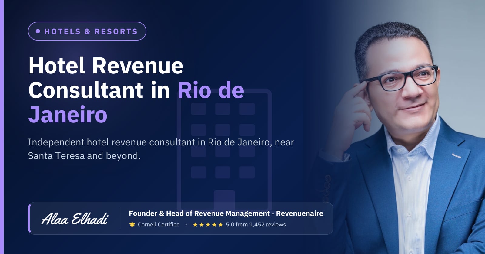 Hotel Revenue Management Consultant in Rio de Janeiro, Brazil