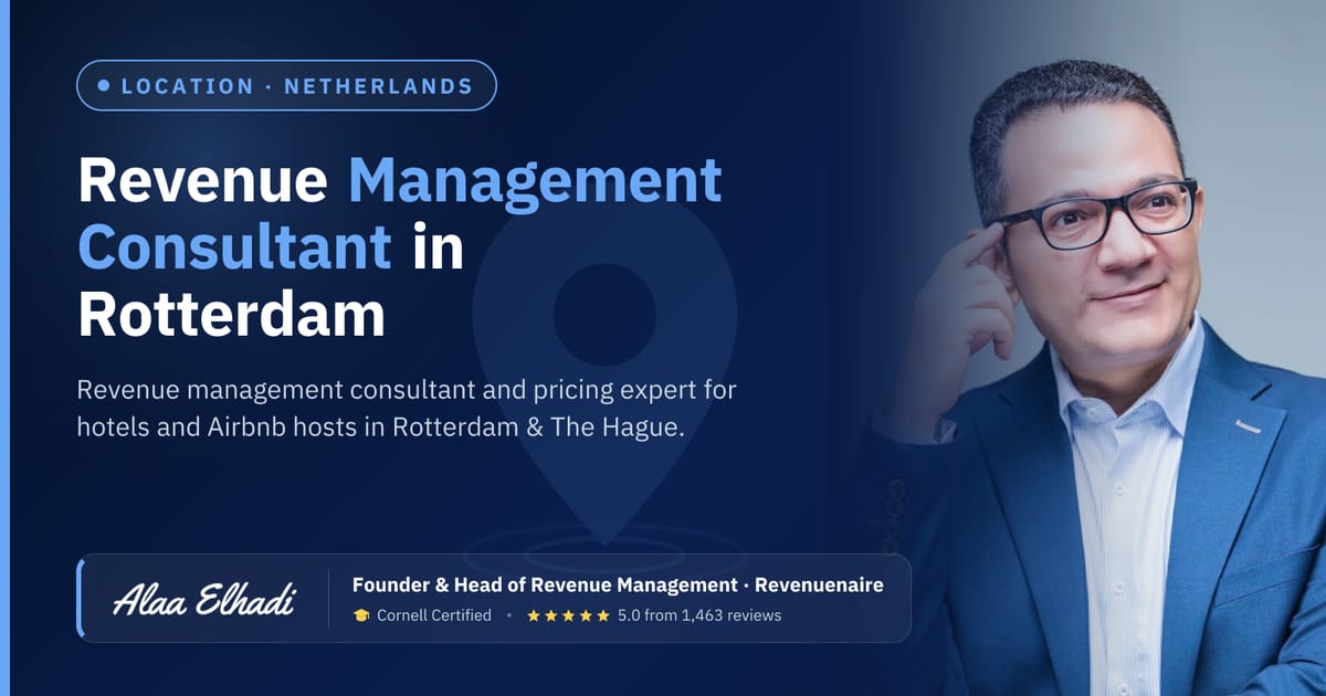 Revenue management consultant in Rotterdam & The Hague, Netherlands