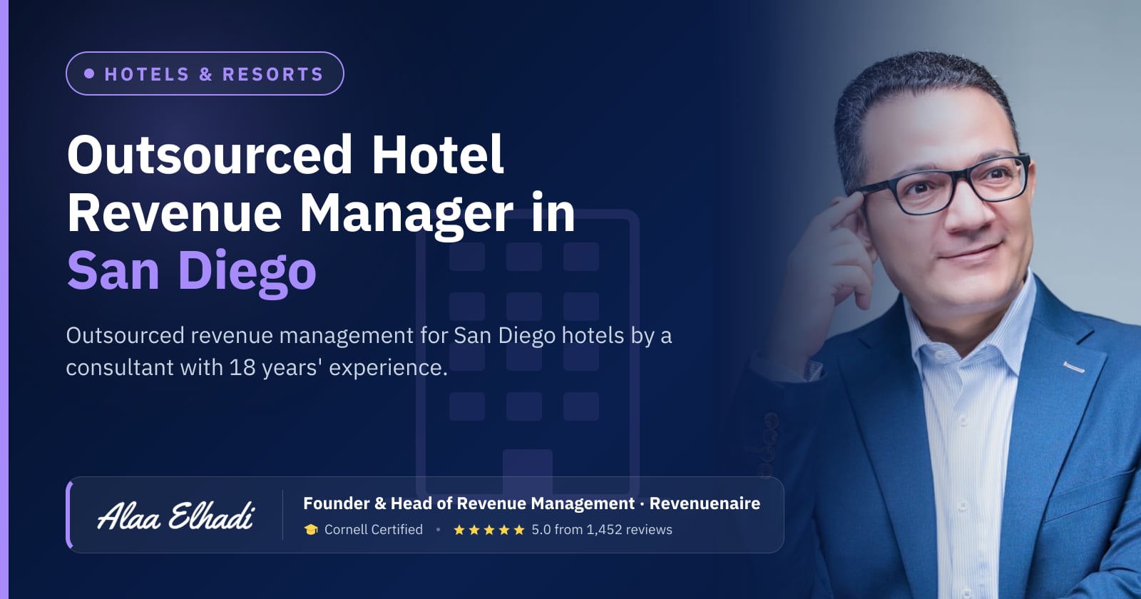 Outsourced Hotel Revenue Manager in San Diego, United States