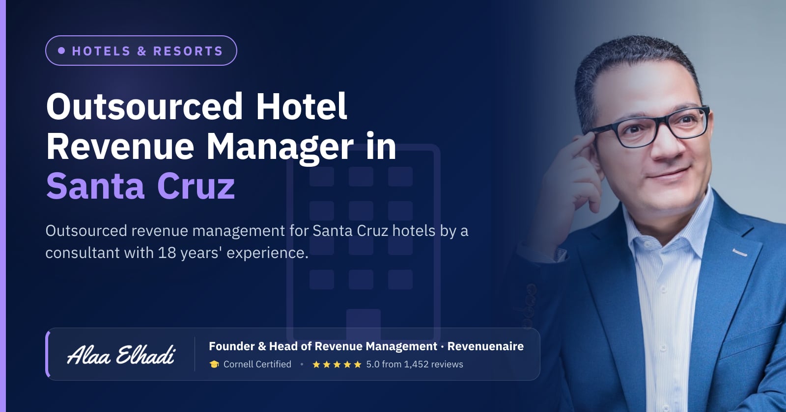 Outsourced Hotel Revenue Manager in Santa Cruz, United States