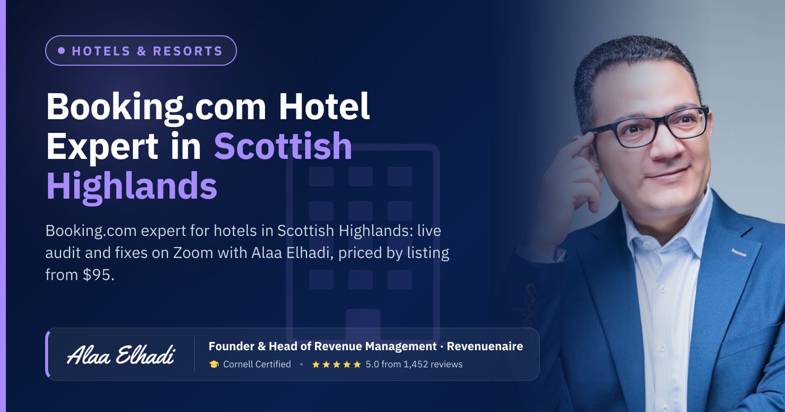 Booking.com Optimization Expert for Hotels in Scottish Highlands & Isle of Skye, United Kingdom