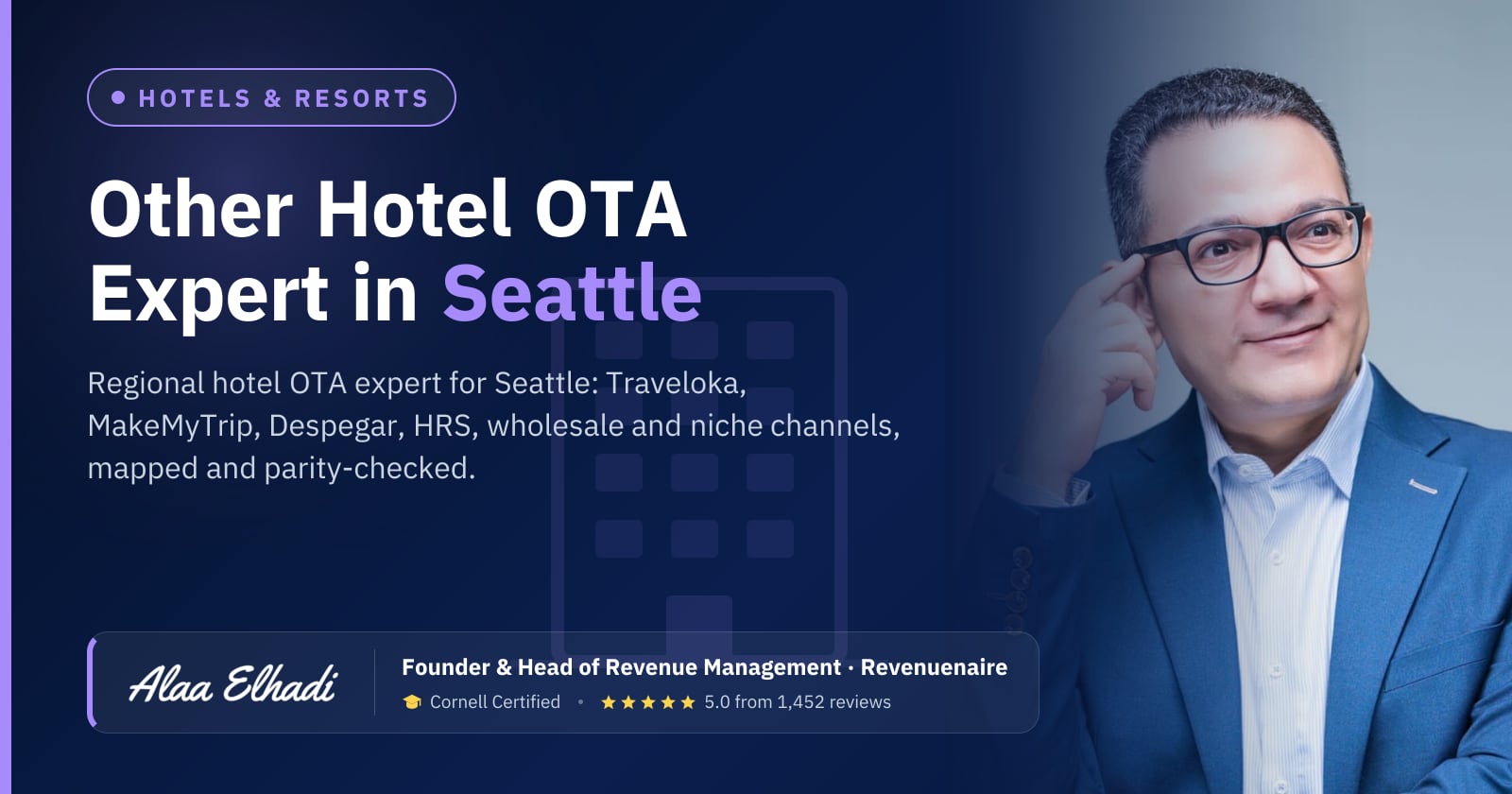 Regional Hotel OTA Optimization Expert in Seattle, United States