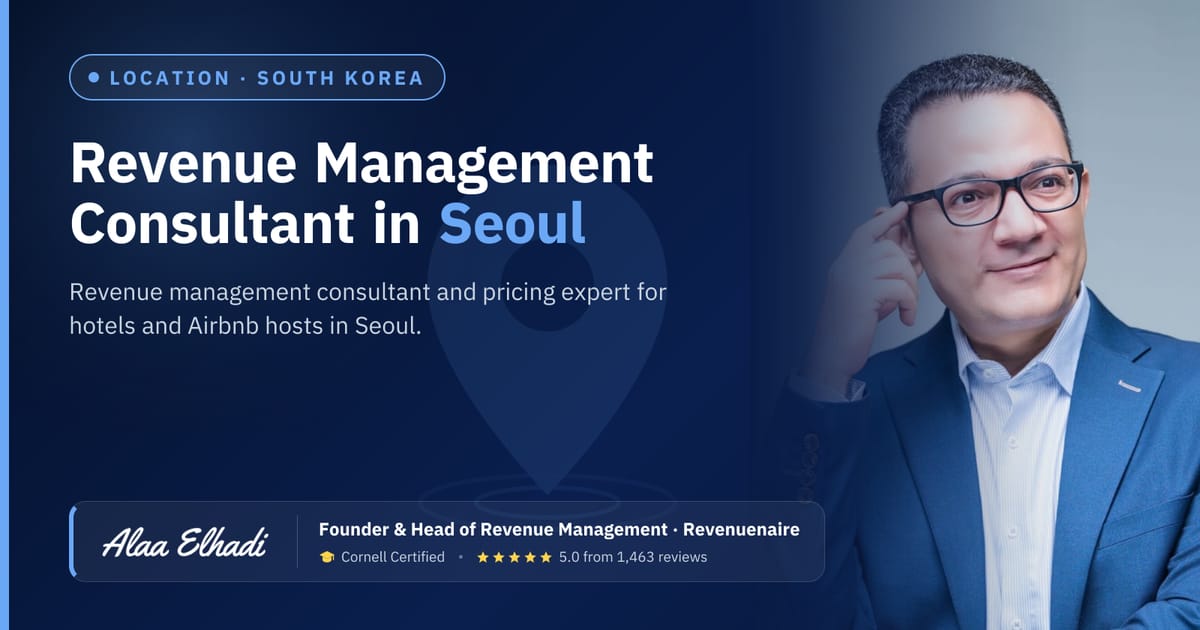 Revenue management consultant in Seoul, South Korea