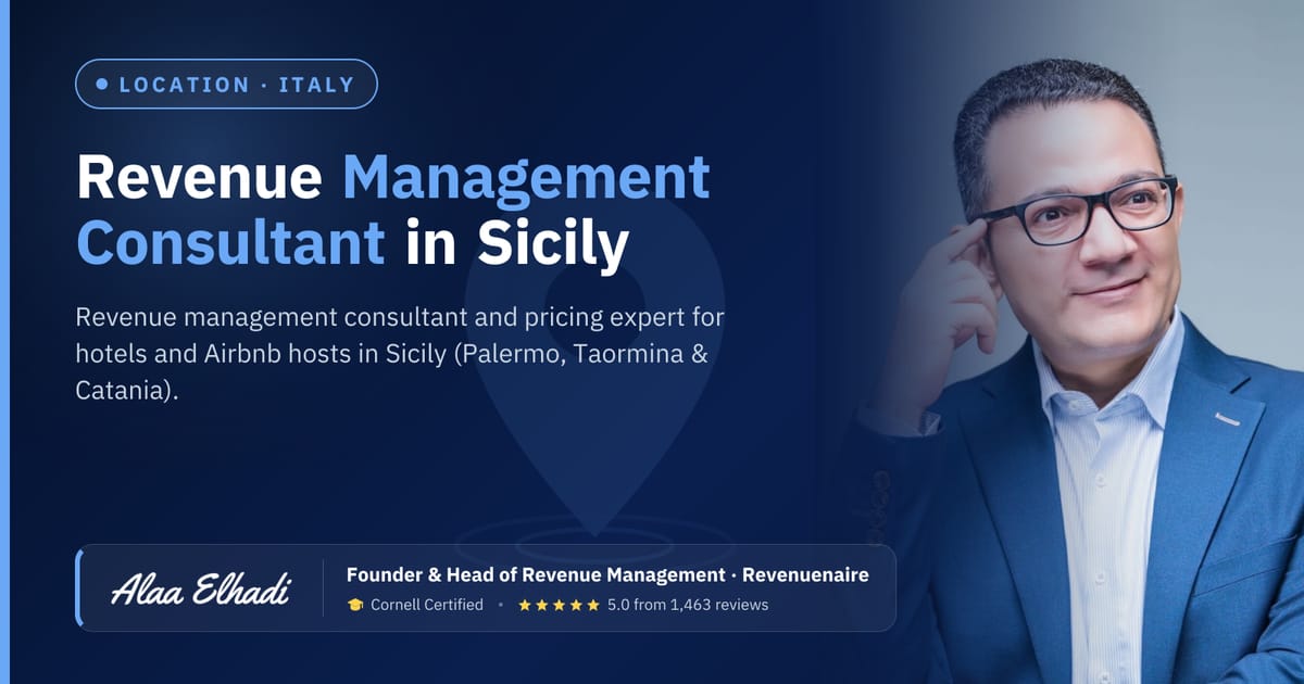 Revenue management consultant in Sicily (Palermo, Taormina & Catania), Italy