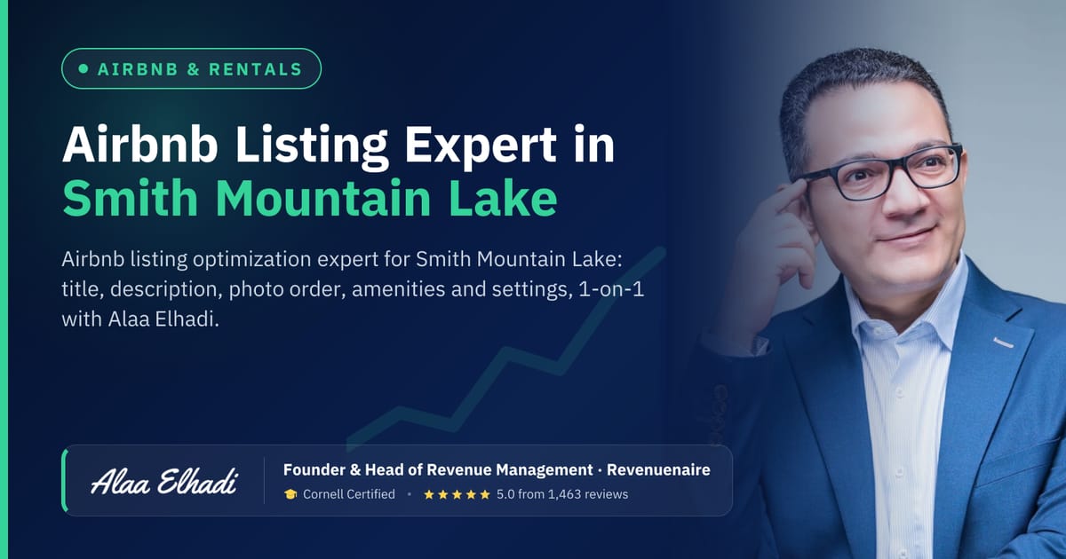 Airbnb Listing Optimization Expert in Smith Mountain Lake, United States