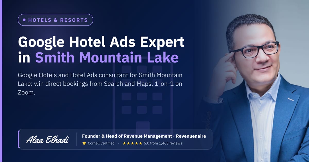 Google Hotel Ads Expert in Smith Mountain Lake, United States