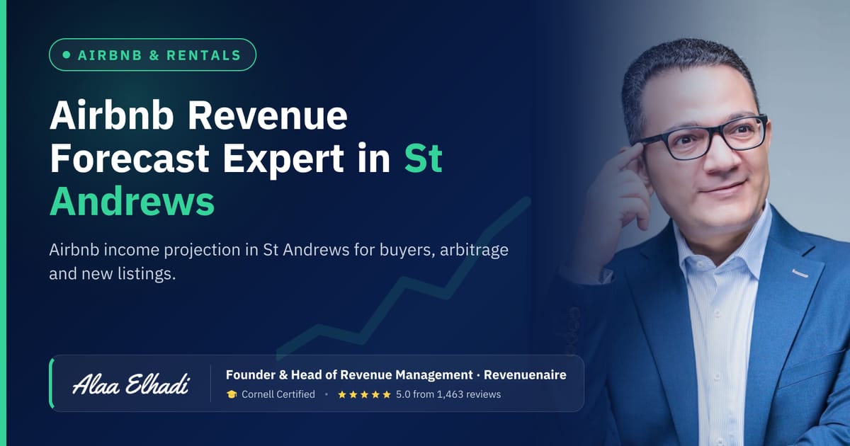 Airbnb Revenue Forecast Expert in St Andrews & Fife, United Kingdom