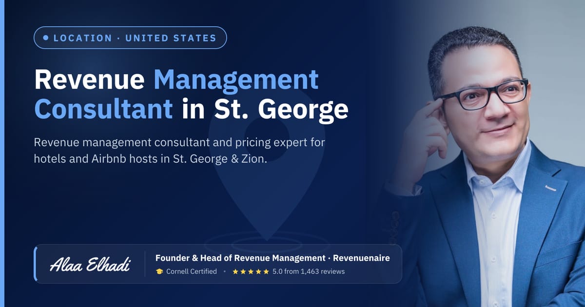 Revenue management consultant in St. George & Zion, United States