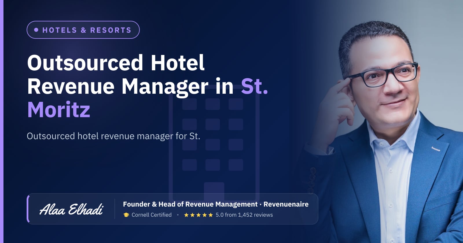Outsourced Hotel Revenue Manager in St. Moritz & the Engadin, Switzerland