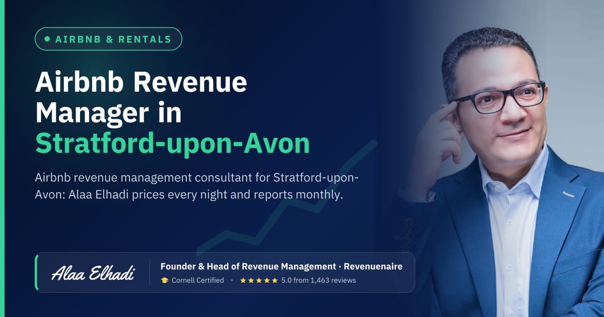 Airbnb Revenue Management Consultant in Stratford-upon-Avon & Warwickshire, United Kingdom